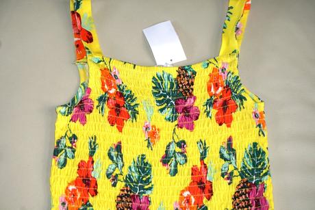 158/164 h&m kvietkovany overal,playsuit,13-14 r., h&m,164