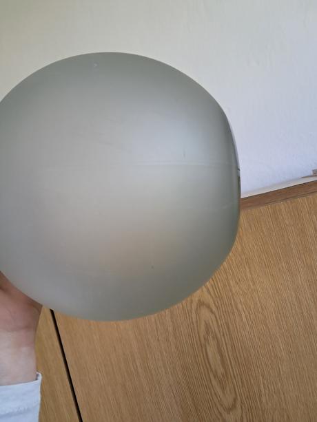 Sklená matná váza 25cm,