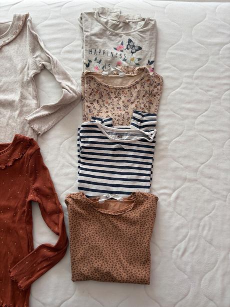 Dievčenské tričká, h&m,128