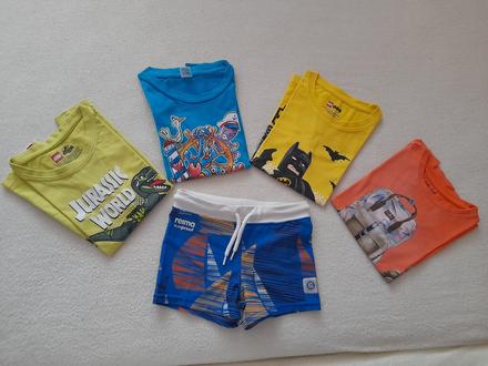 Mix v.110 letné tričká a plavky s uv-ochranou, 104–116