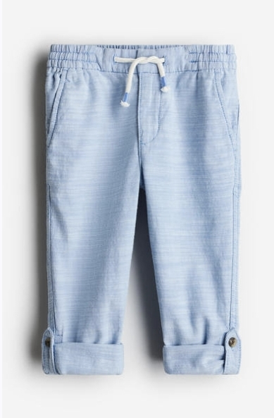 Vyhrnovacie nohavice zn. h&m, h&m,128