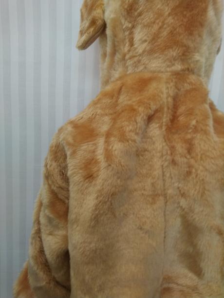 Kostým fleesový hnedý psík, 104 - 116 cm,