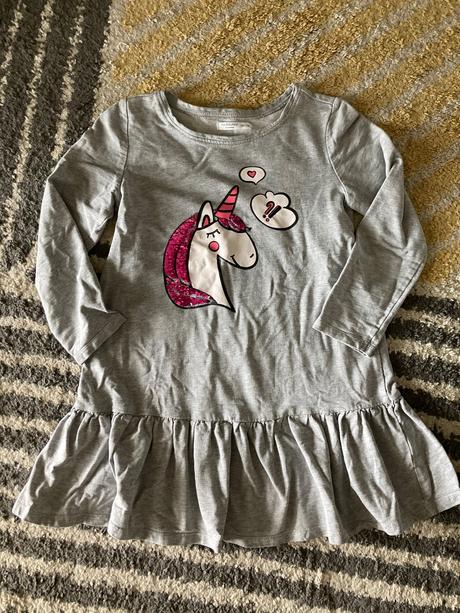 Teplákové šaty s jednorožcom, sinsay,134