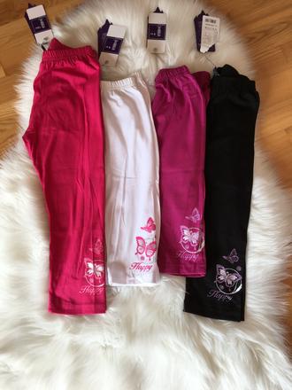 Dievčenské 3/4-ové legíny - viac farieb., 122 / 128 / 152