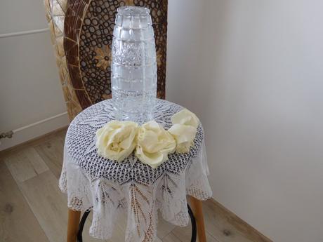 Krásna kryštálová váza -top top stav, 