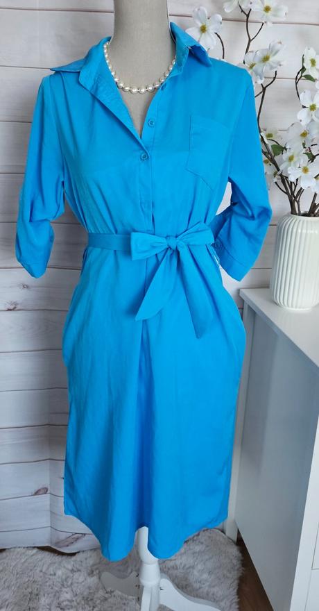 Pekné modré šaty, m