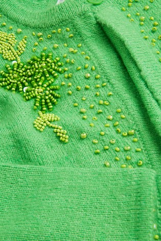 Zelený kardigán next uk, next,116 / 122 / 128 / 140