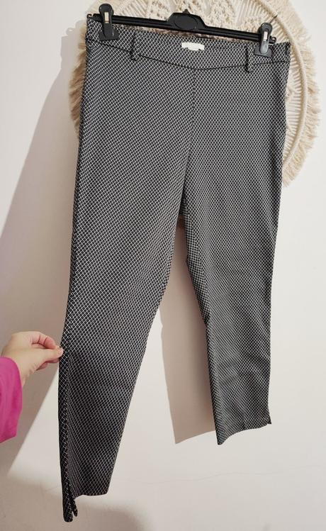 Tenké vzorované nohavice h&m, h&m,xl