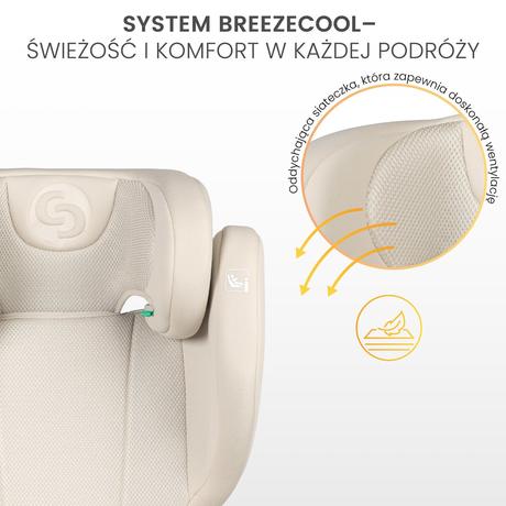 Caretero autosedačka breezy fix beige (100-150cm), caretero