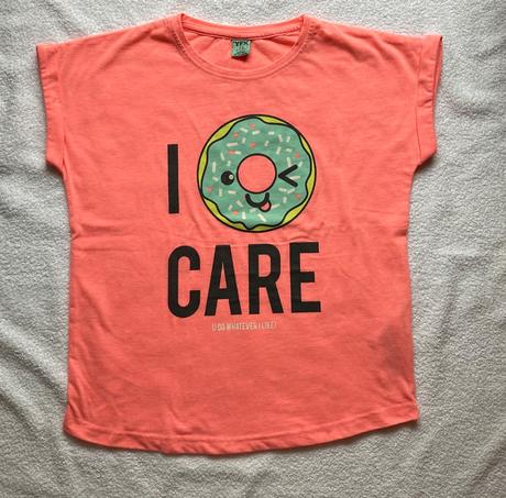 Y.f.k. oranžovo-lososové tričko i dont care, 152