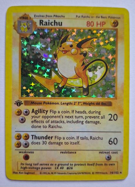 Pokémon karta raichu, 