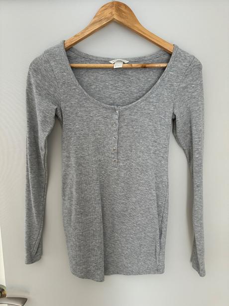 Tričko dlhý rukáv tehotenské h&m 36, h&m,36