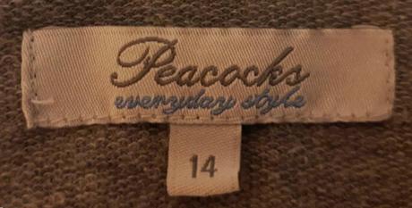 Predám sivú mikinu peacocks veľ. 14 (s), s