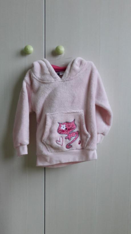 Ruzova tepla mikinka, lupilu,86