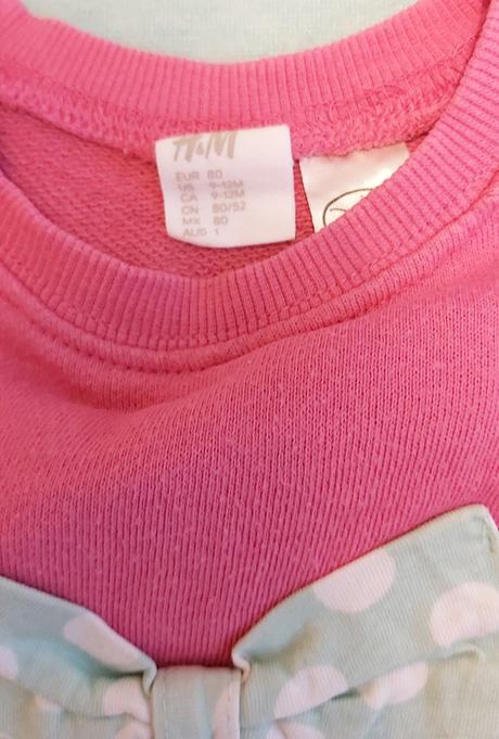 Teplákové šaty minnie h&m 80, h&m,80