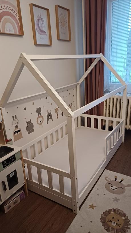 Domčeková posteľ 160x80 cm aj s matracom, šírka (cm): 80,dĺžka (cm): 160