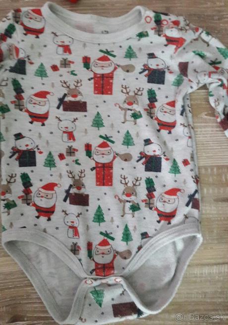 Vianočné pyžamko+2xbody cena spolu, 80
