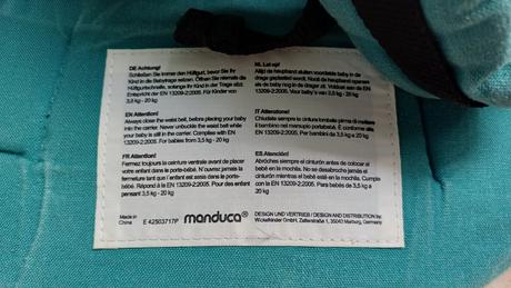 Ergonomický nosič manduka petrolejový, manduca