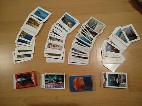 Karty čínsky old calendar, grécko, cyprus, 