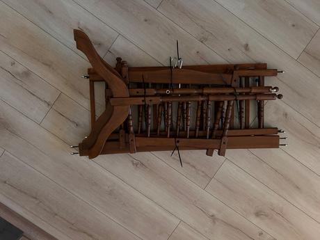 Drevená kolíska s balíkom oblečenia, šírka (cm): 50,dĺžka (cm): 80