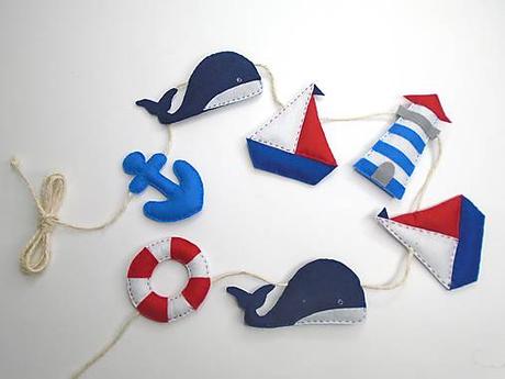 Filcové girlandy do detskej izby,