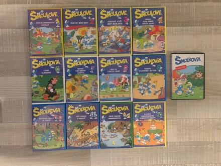 13 dvd šmolkovia,