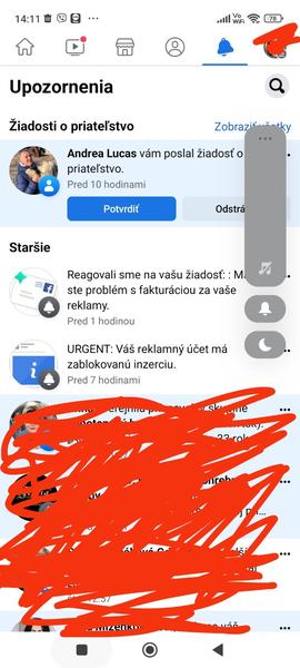 Hacknuty účet na Facebooku