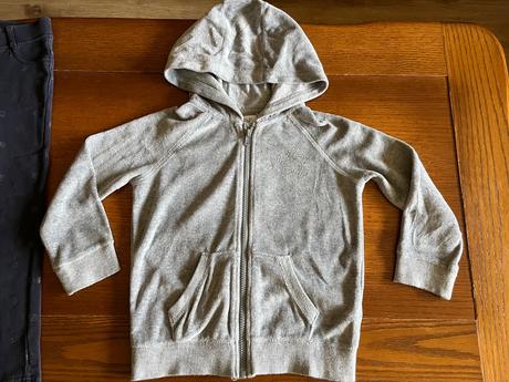 Teplejšia súprava jegginsy a mikina, h&m,110