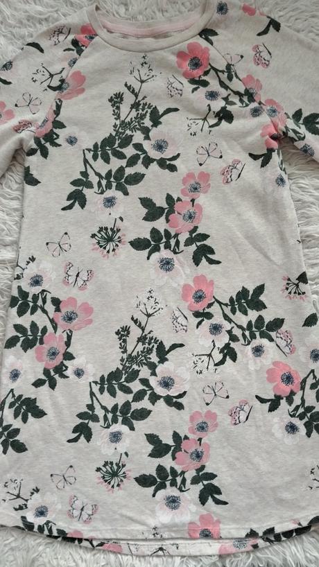 Predĺžená mikina, šaty, h&m,134