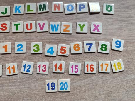 Magnetické čísla, písmená, 