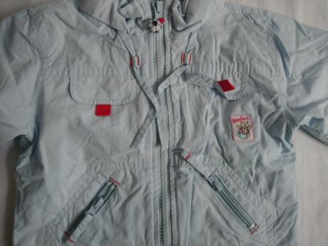 Prechodná nepremokavá modrá bundička, bimbus, 68