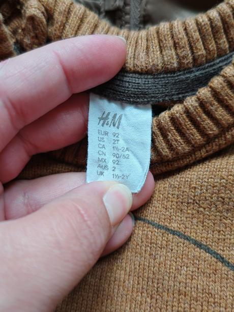 Bunda + sveter macko 92, h&m,92