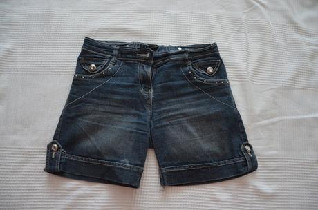 Dievčenské riflové šortky, 152