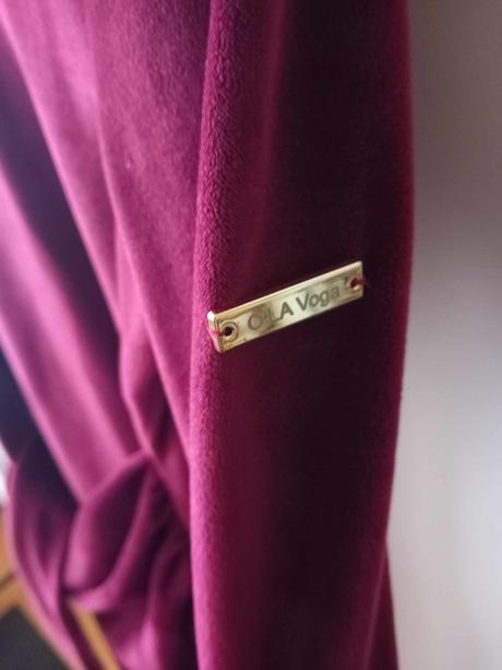 Nové dámske bordové zamatové šaty ola voga - s, s