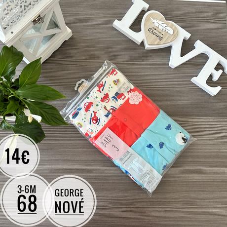 Overalové pyžamká, george,62 / 68 / 74 / 80