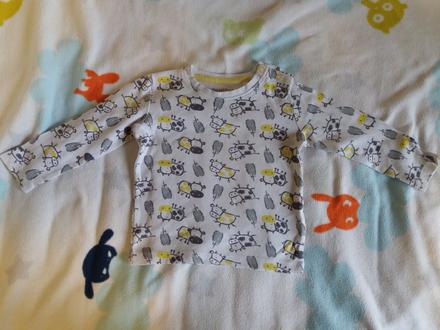 Tricko s dlhým rukávom a nohavice kravicky, lupilu,74