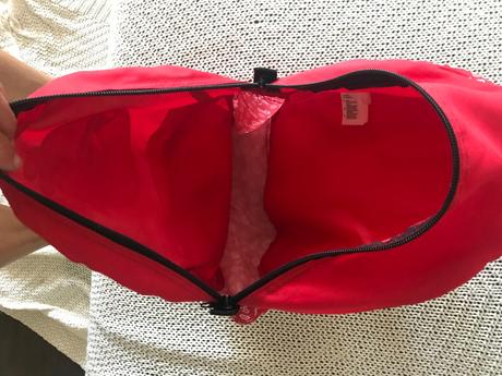 Krásny červený ruksak angry birds, 