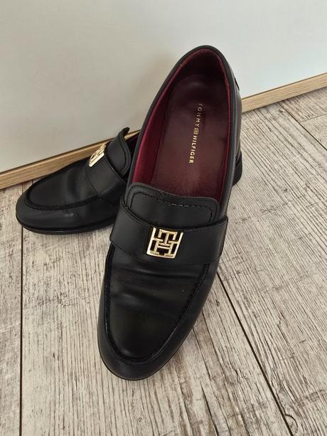 Kožene topanky tommy hilfiger, tommy hilfiger,39