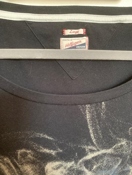 Tommy hilfiger dámske čierne tričko, tommy hilfiger,l