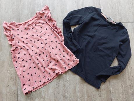 H&m srdieckove tricko+natelnik, h&m,122
