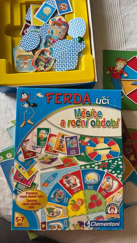 Spoločenská hra ferdo učí mesiace a ročné obdobia, 
