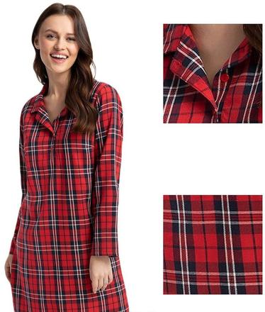 Nočná košeľa na gombíky luna 157, l / xl