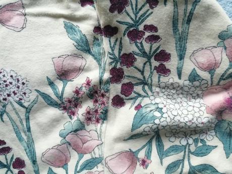 Kvietkovane legíny s čelenkou, h&m,80