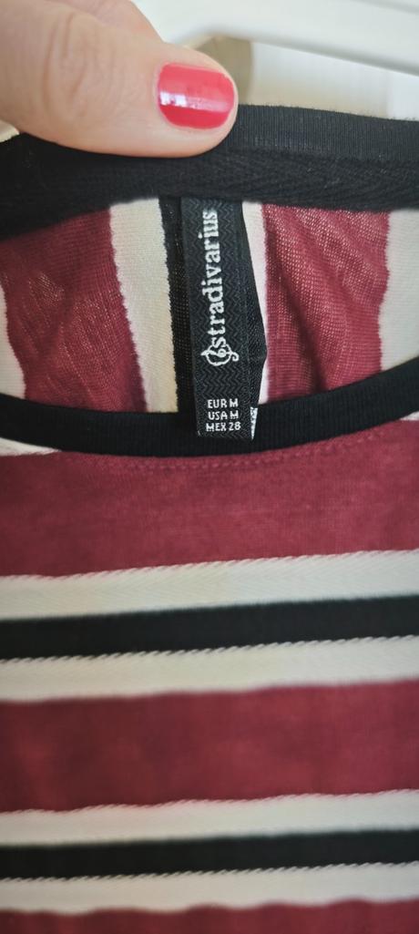Tričko s trojštvrťovymi rukávmi, stradivarius,m