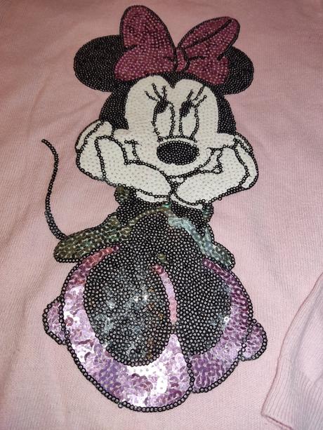 Svetrík s minnie, h&m,134