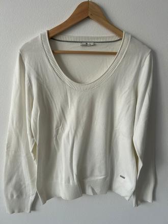 Tom tailor biely sveter, tom tailor,m