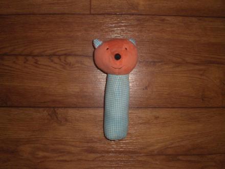 Líška plyšová hračka do rúčky dlzka 15 cm,