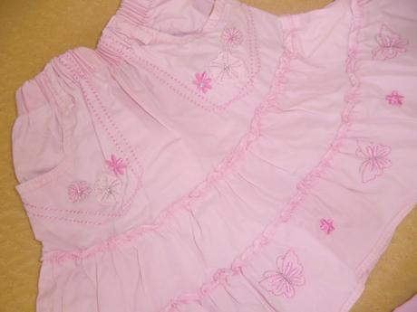 Kraťasky vel 98/104 - suknička s kvetinkami, h&m,98