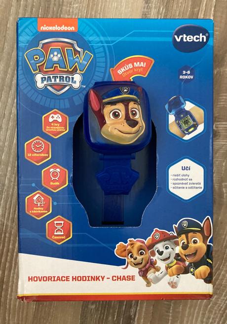 Detské hovoriace hodinky -chase,ako nové,