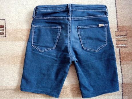 Riflové kraťasy, denim,134